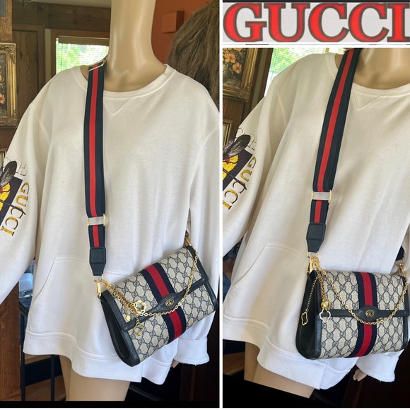 🚫SOLD on ♏️🚫STUNNING GUCCI SUPREME🔥💙 SUPER SHARP ATTRACTIVE SEXY ELEGANT EUC - Picture 2 of 16